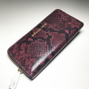 M. Kors Jet Set Travel Embossed-Leather Continenta